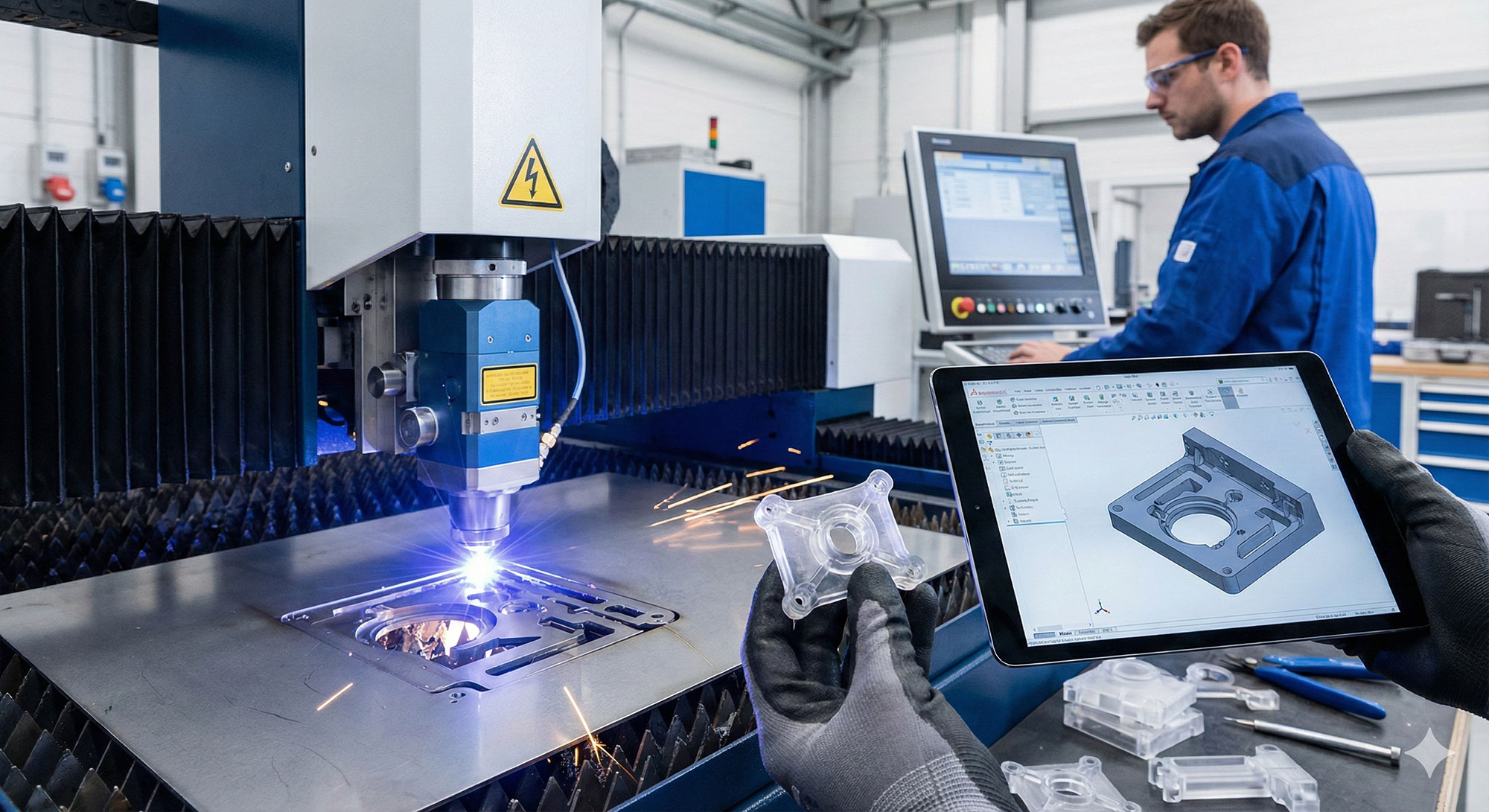 AI generated image of prototyping in the CNC industry